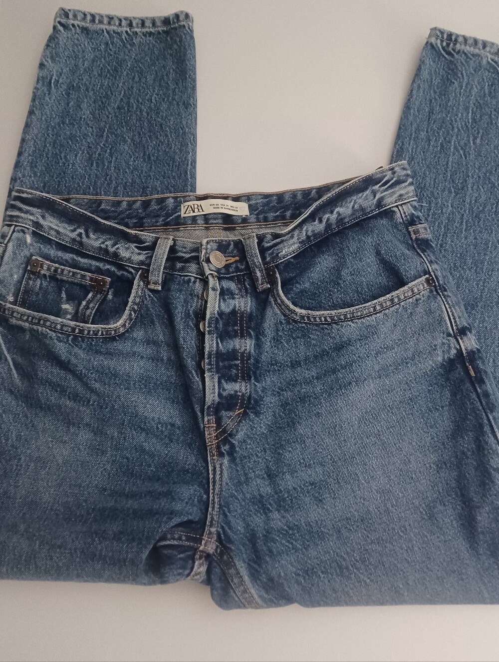 Zara Cropped Ankle Jeans Sz 31